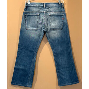 Vintage Diesel Jeans Mens Ravix Bootcut 33 x 27 Blue Button Fly Made in Italy